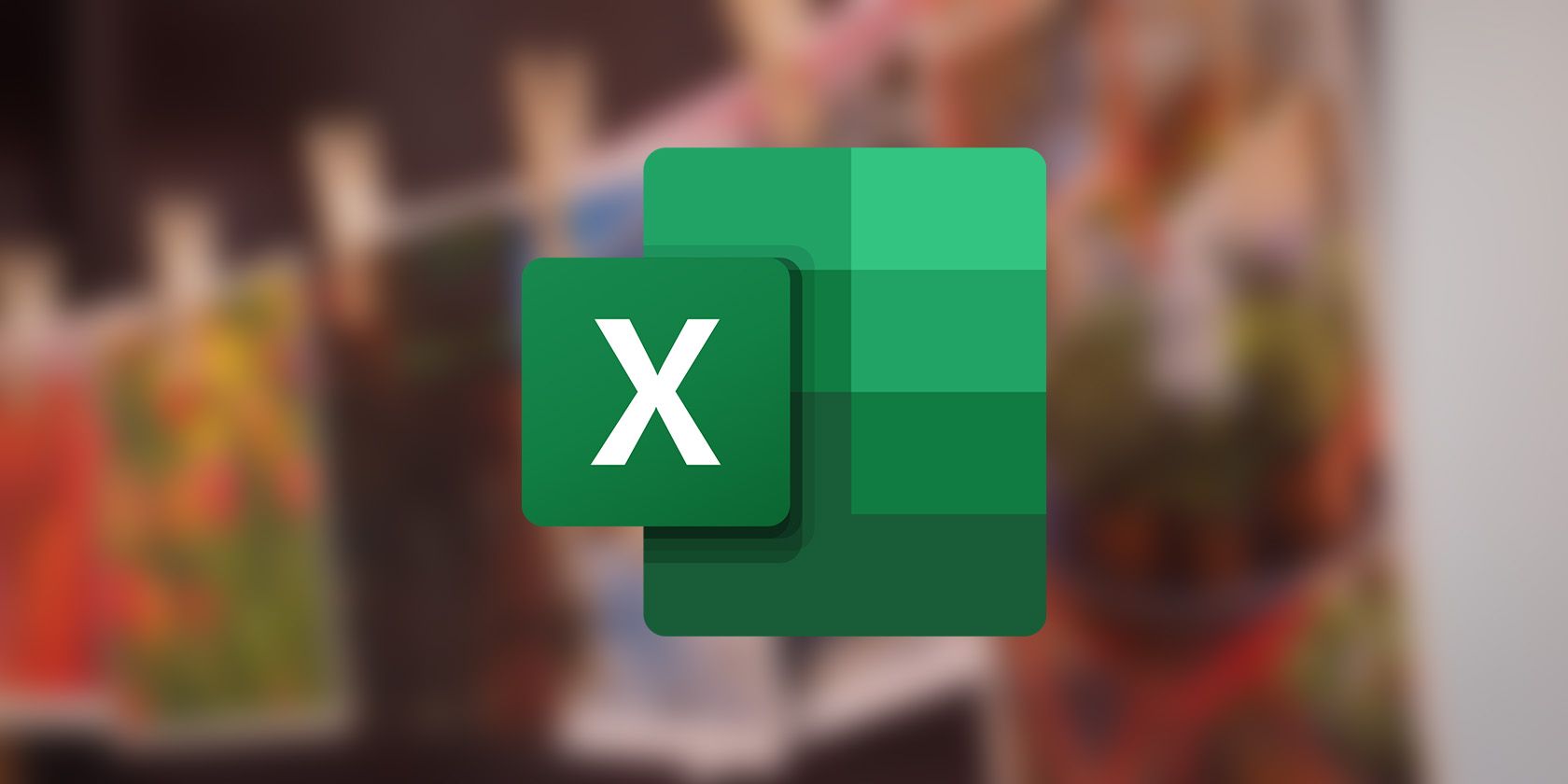 Excel logo on a background