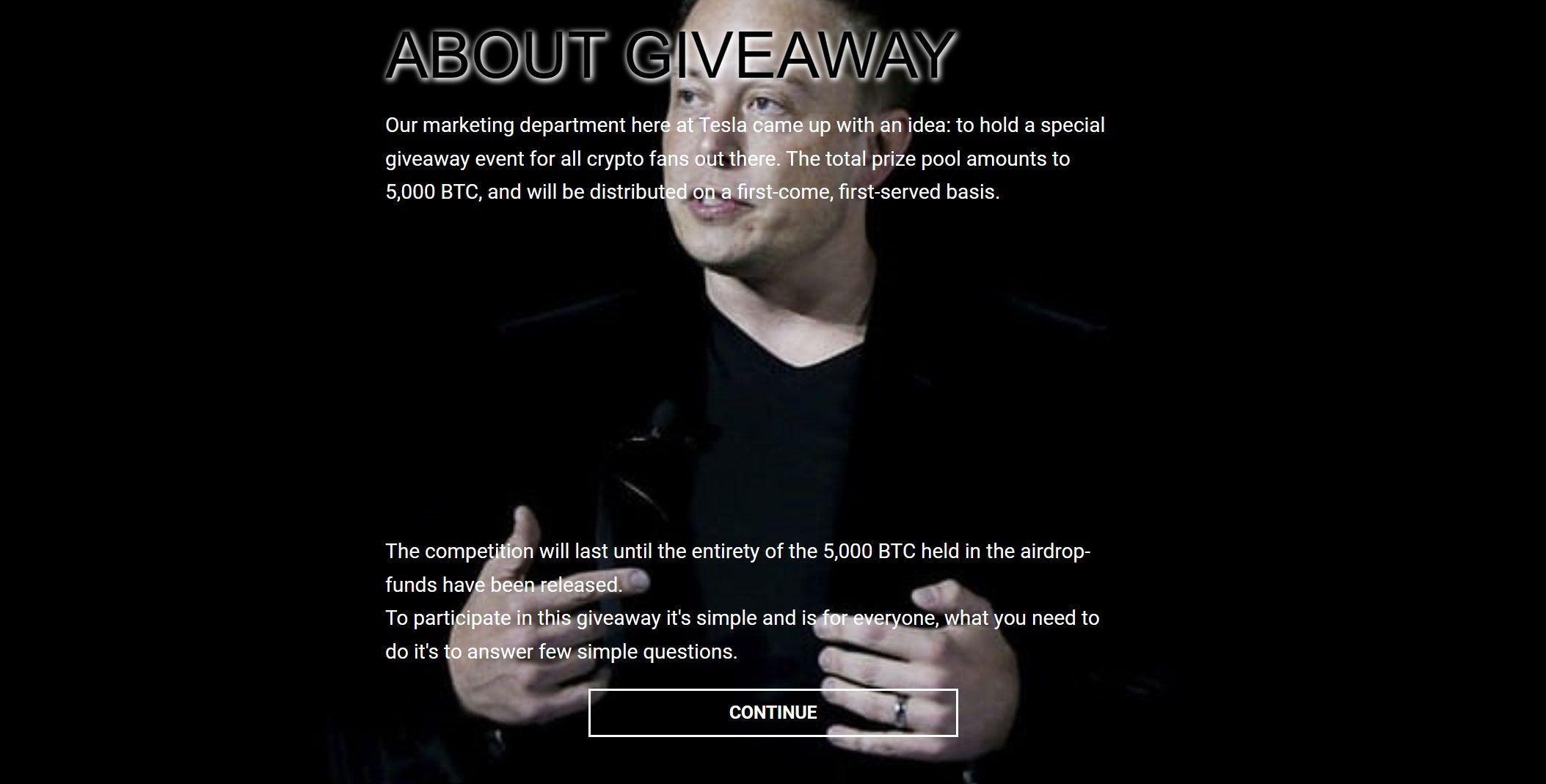 about fake elon musk giveaway