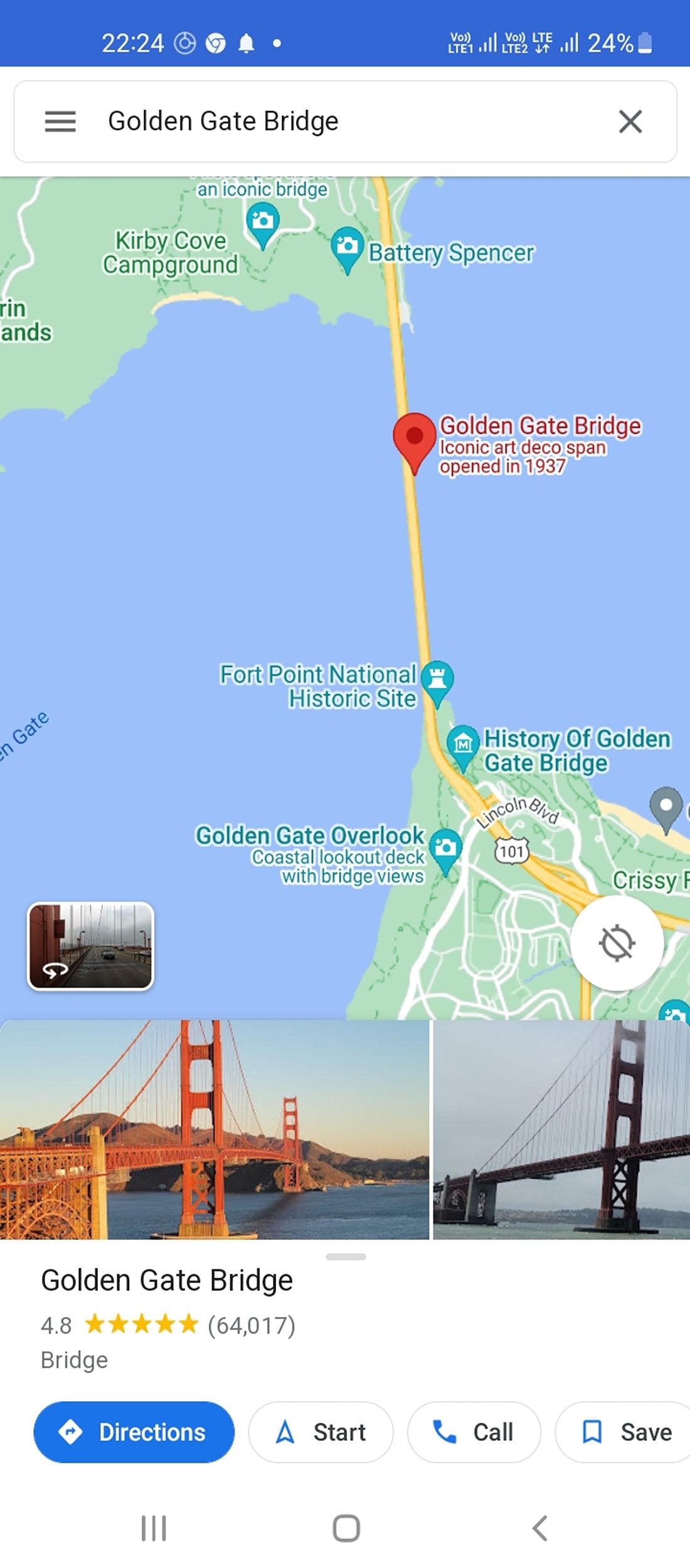 Google Maps Go navigation