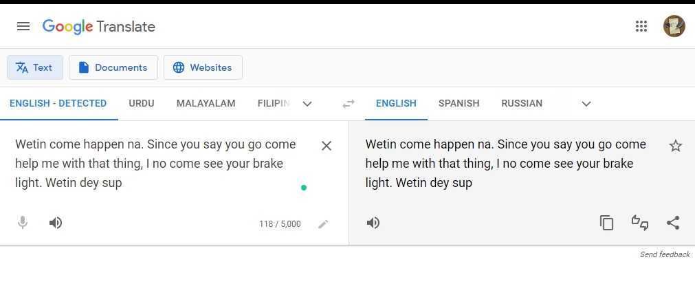 Traducere Google Translate Pidgin