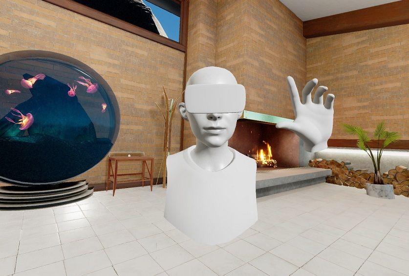 A screenshot captured in Dash's Home VR feature