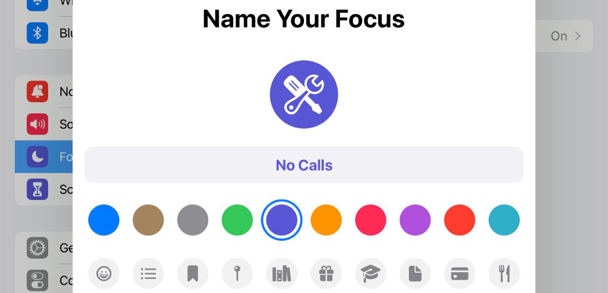 Creating a Focus Mode on iPadOS