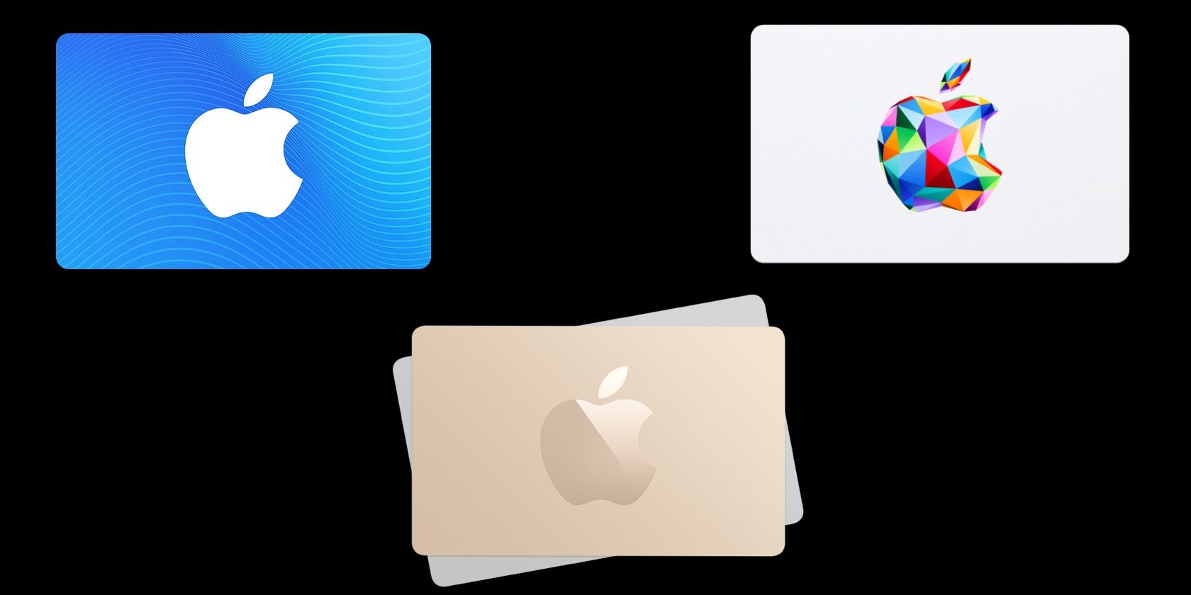 Image of Apple, App Store, and Apple Store gift cards