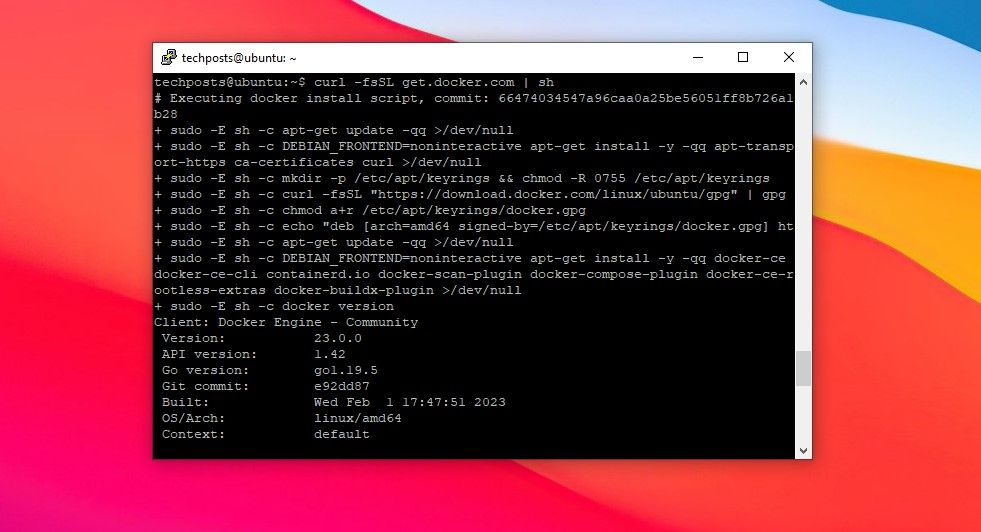 install docker-ce on the ubuntu os