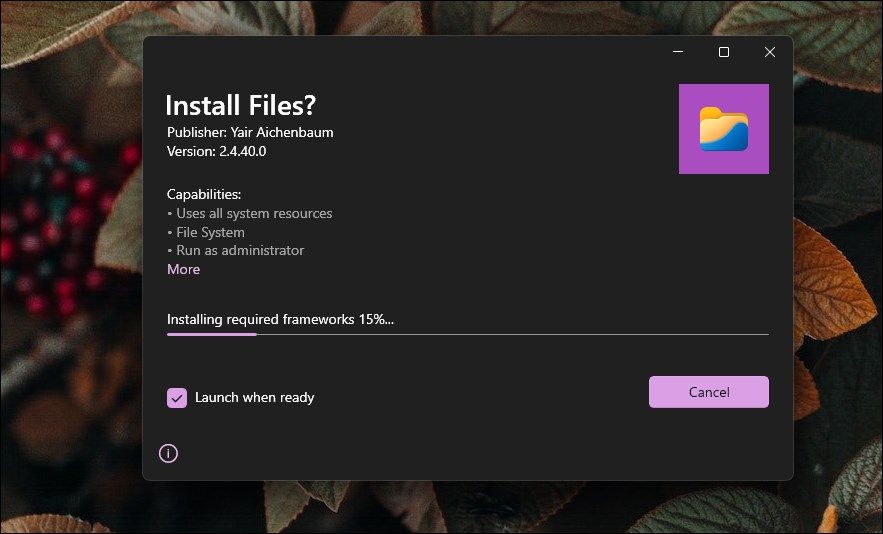 install files app msixbundle