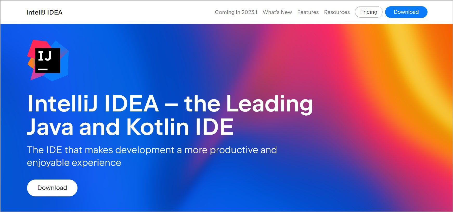 intellij idea homepage
