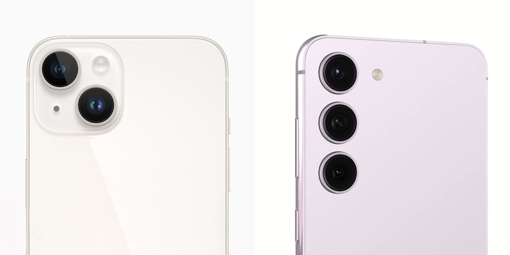 Caméras arrière iPhone 14 Plus vs Galaxy S23+