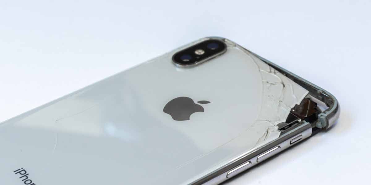 iPhone with broken edge