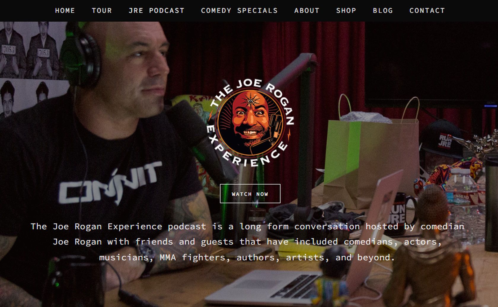 joe rogan experience podcast website