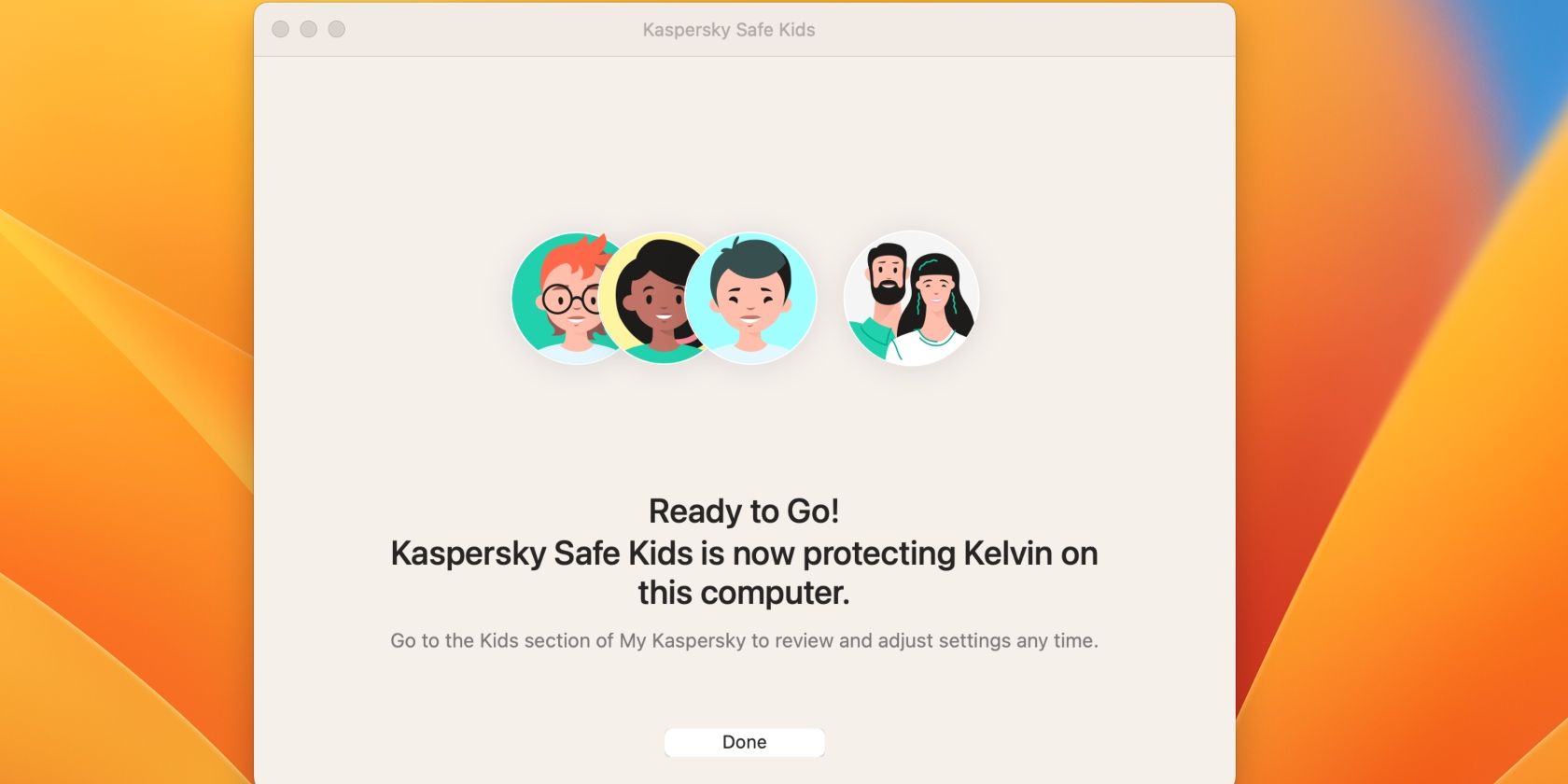 Kaspersky Kids App Home Screen