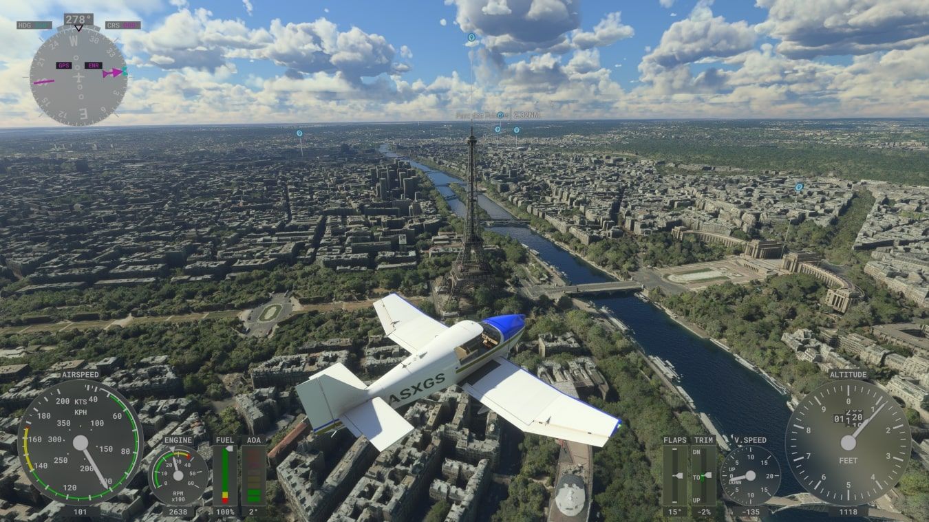 تصویری از تور پاریس در Microsoft Flight Simulator در Xbox Series X