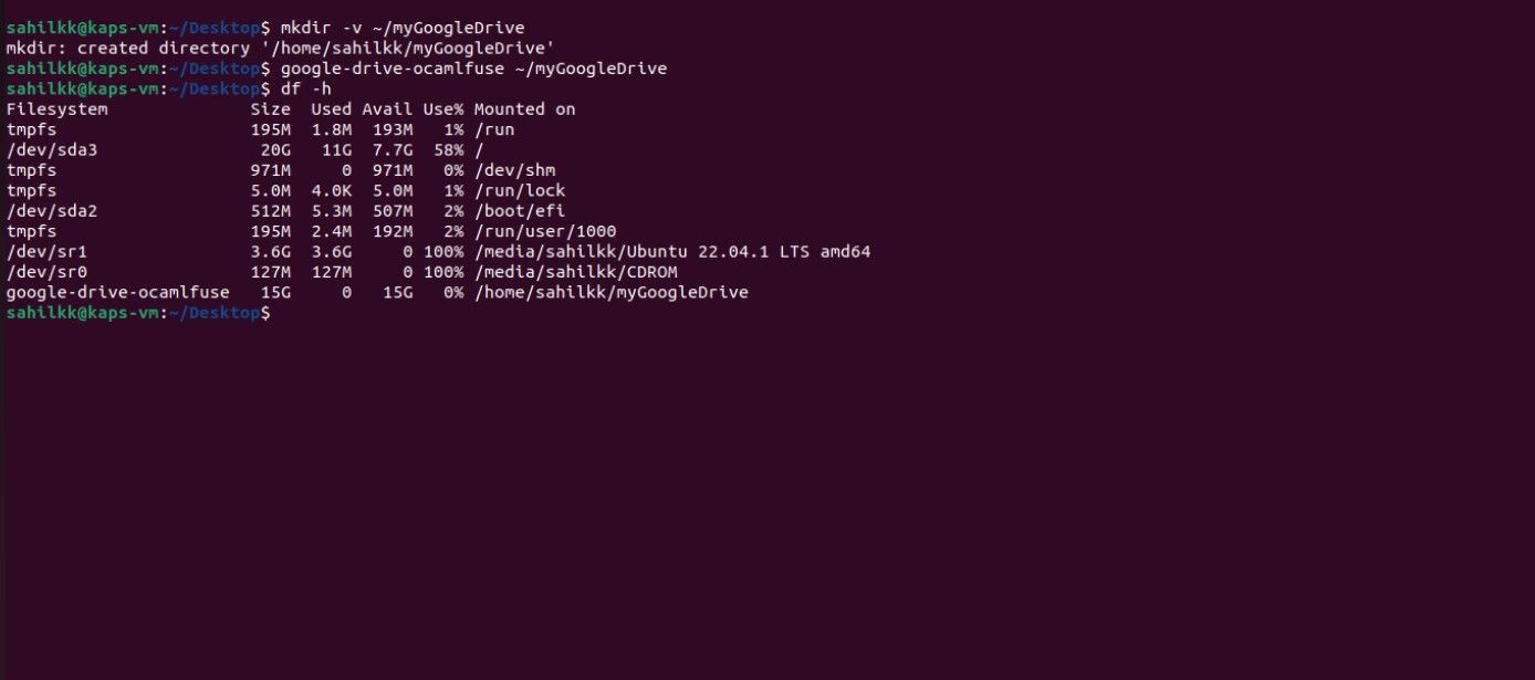Terminal window on Ubuntu with codes