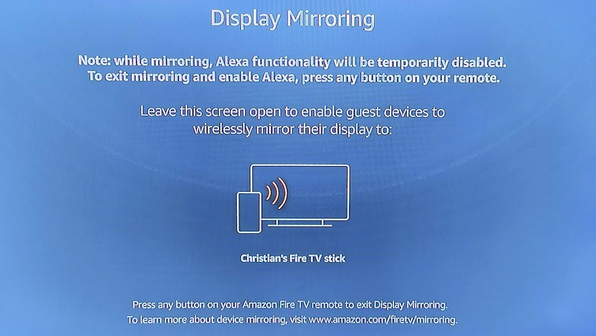 Enable Mirroring on Amazon Fire TV