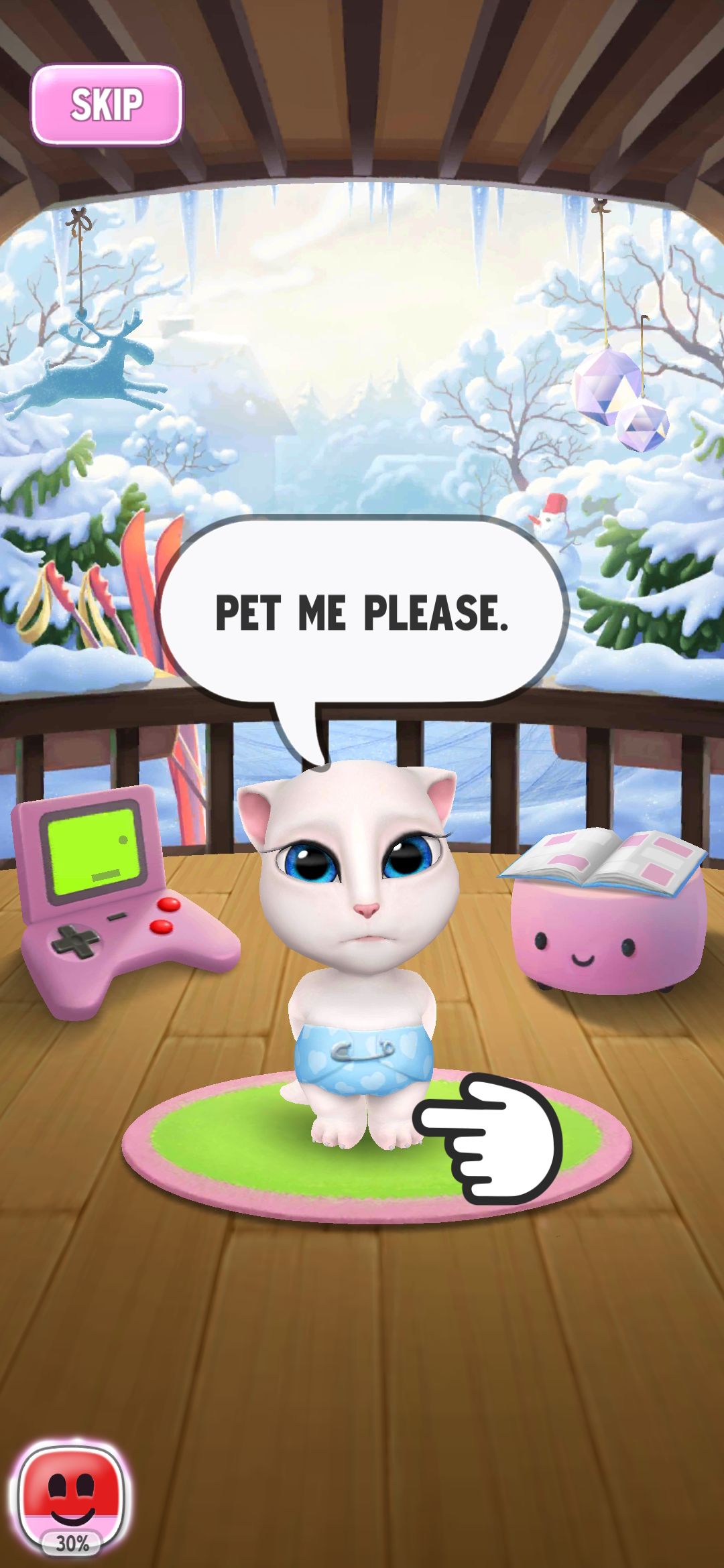 My Talking Angela Game Petting Screen