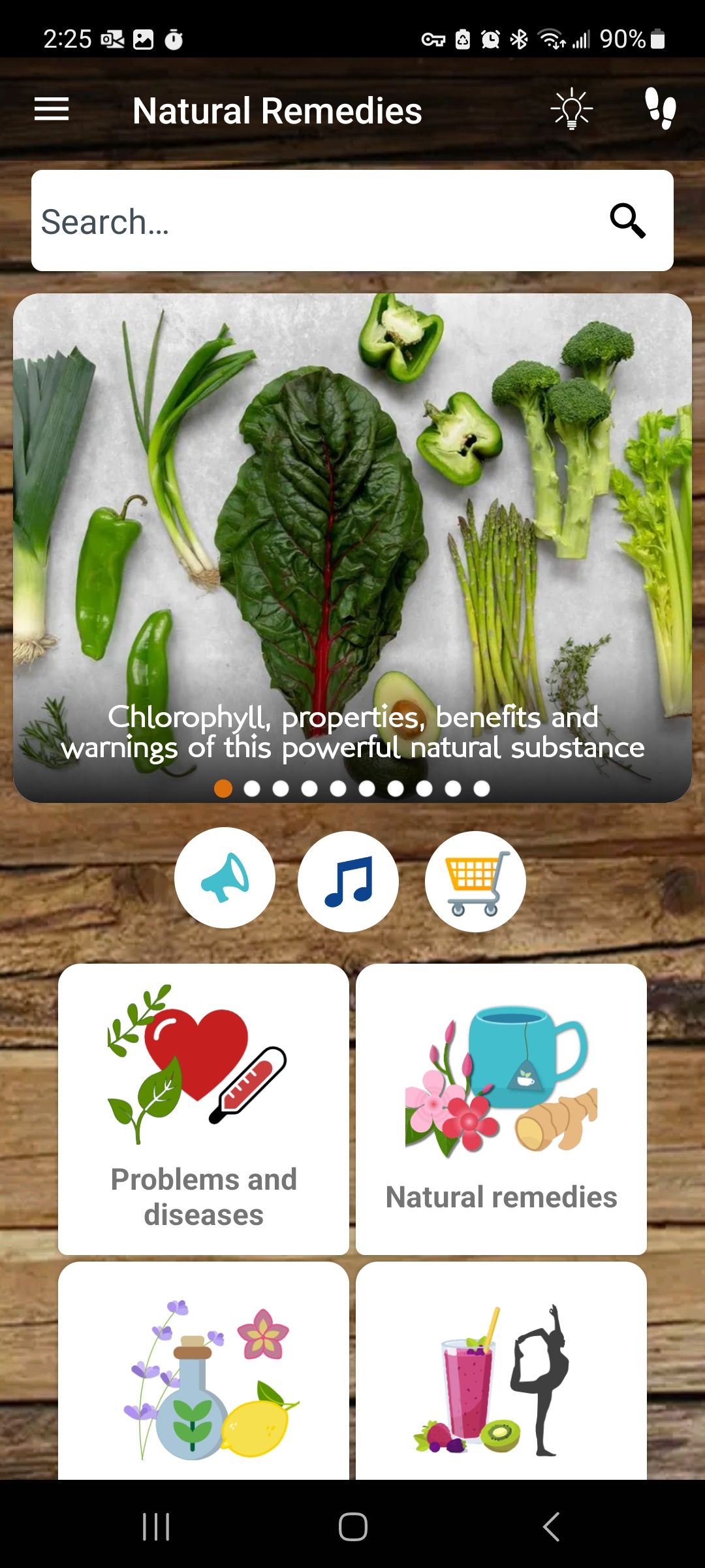 Natural Remedies app home screenshot