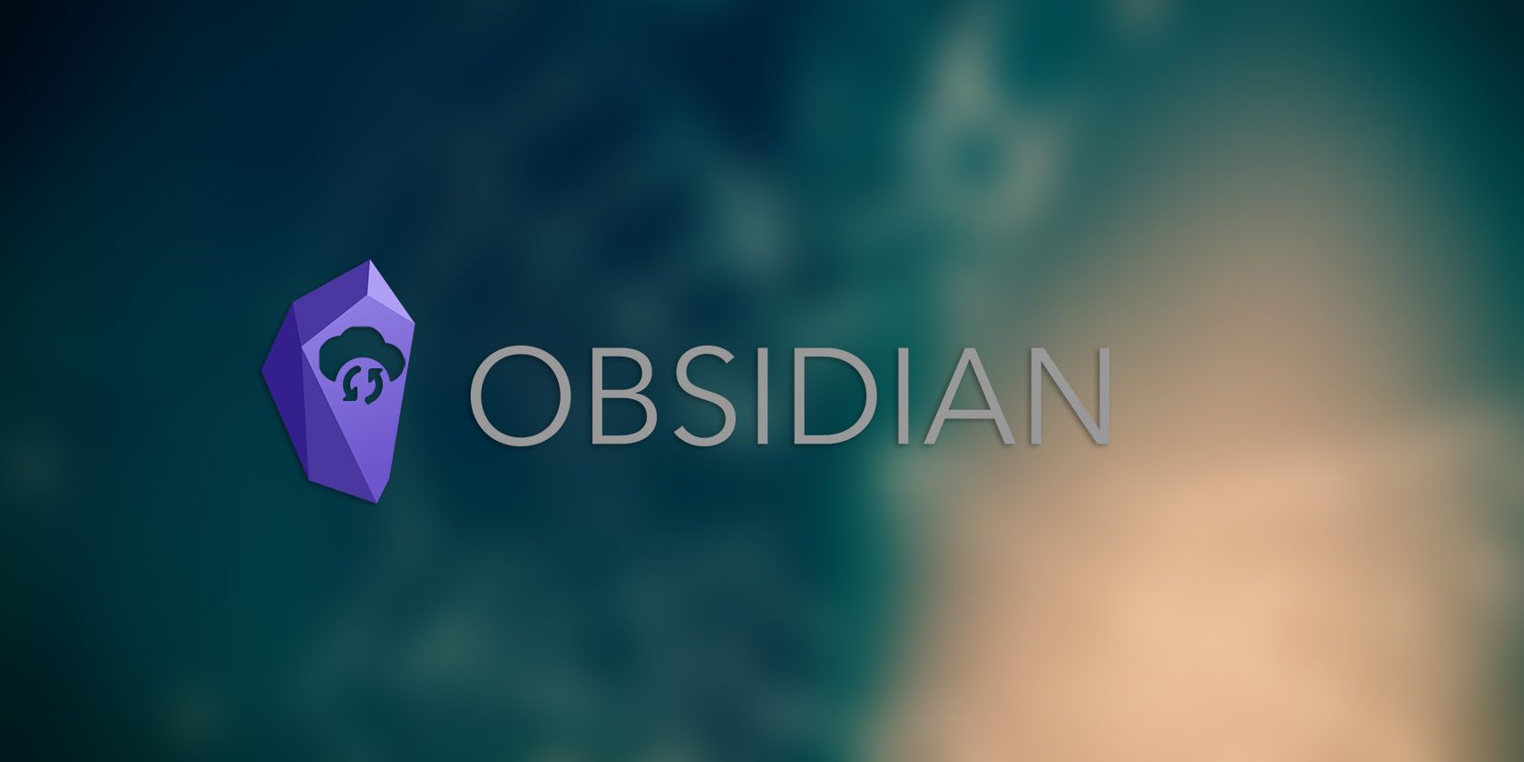 Obsidian logo with a cloud sync icon