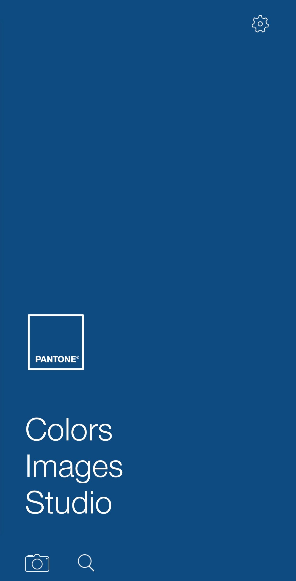 پس زمینه آبی یکدست برنامه Pantone Studio