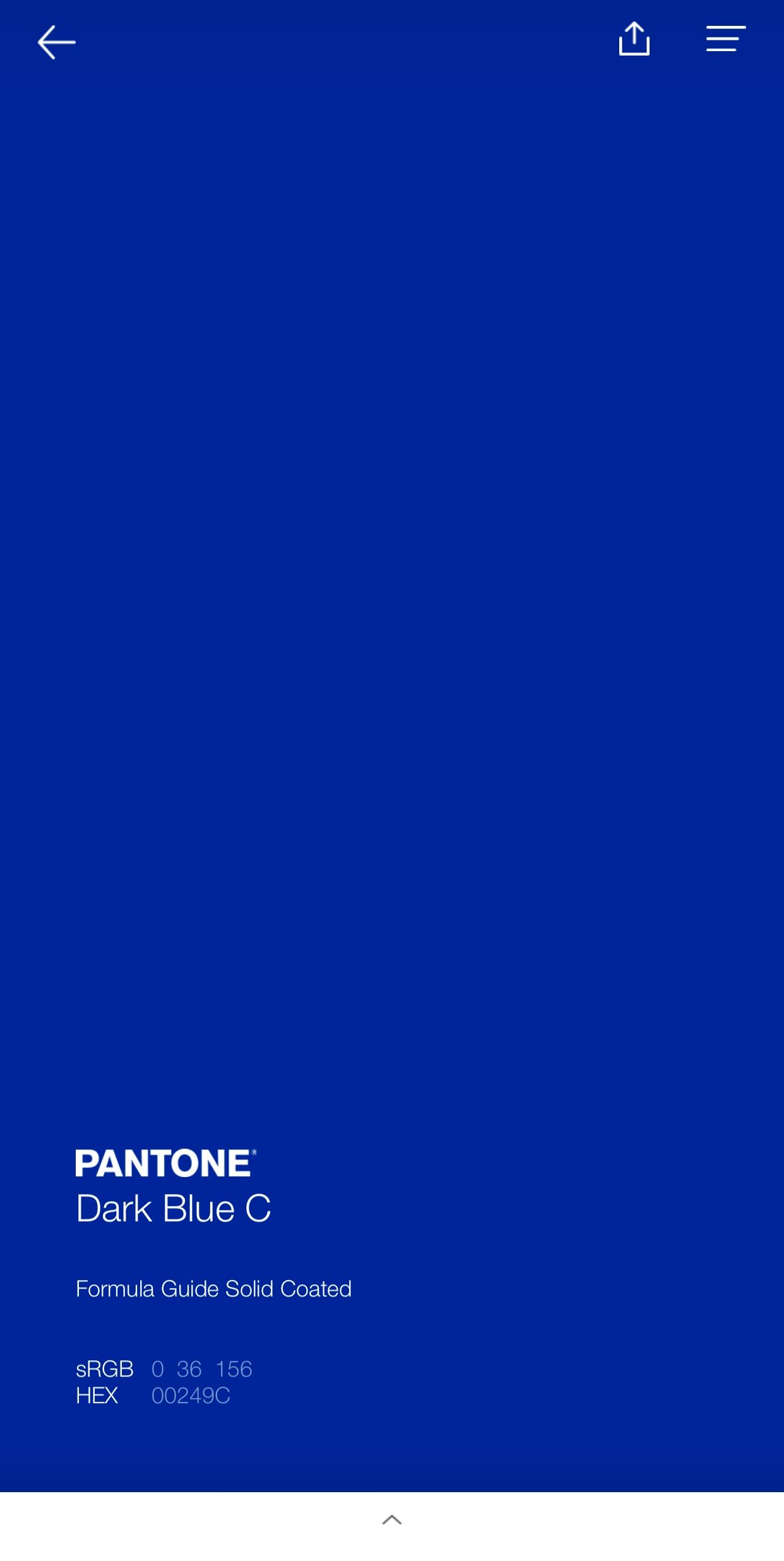 Solid, dark blue background of Pantone color Dark Blue C