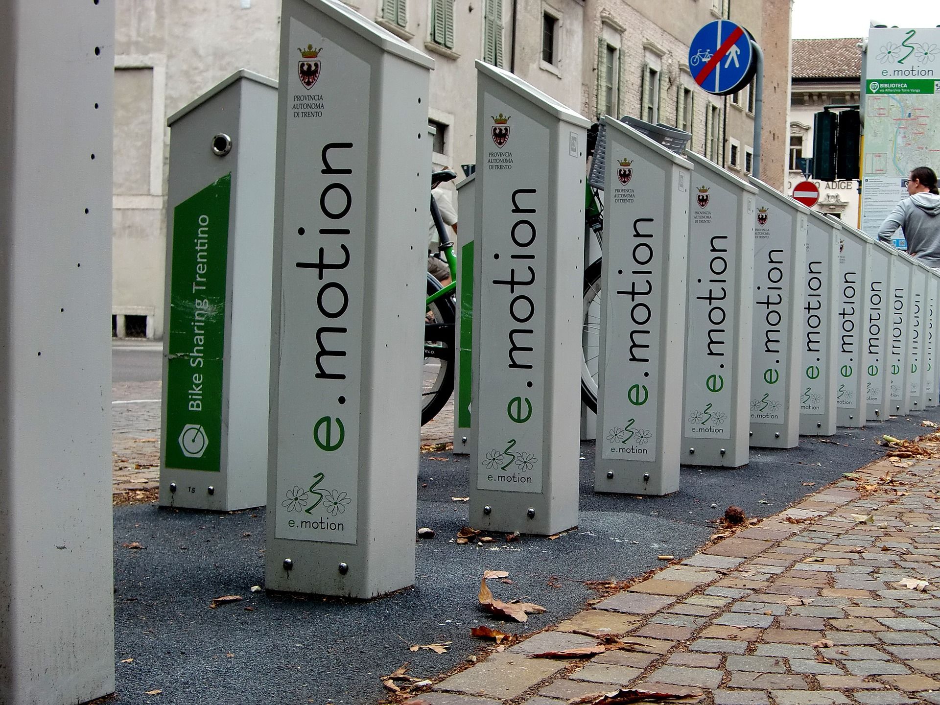 Photo depicting e-Bike charging stations