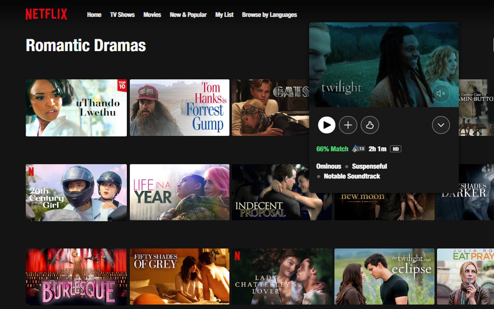 Netflix streaming service hidden movie codes romantic dramas