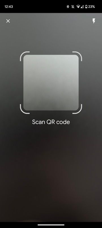 Google Lens' QR code scanning feature 