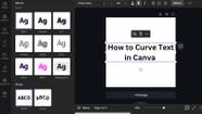 How To Curve Text In Canva