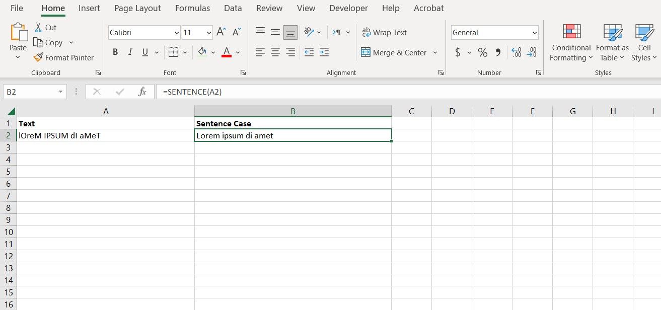 A custom function in Excel