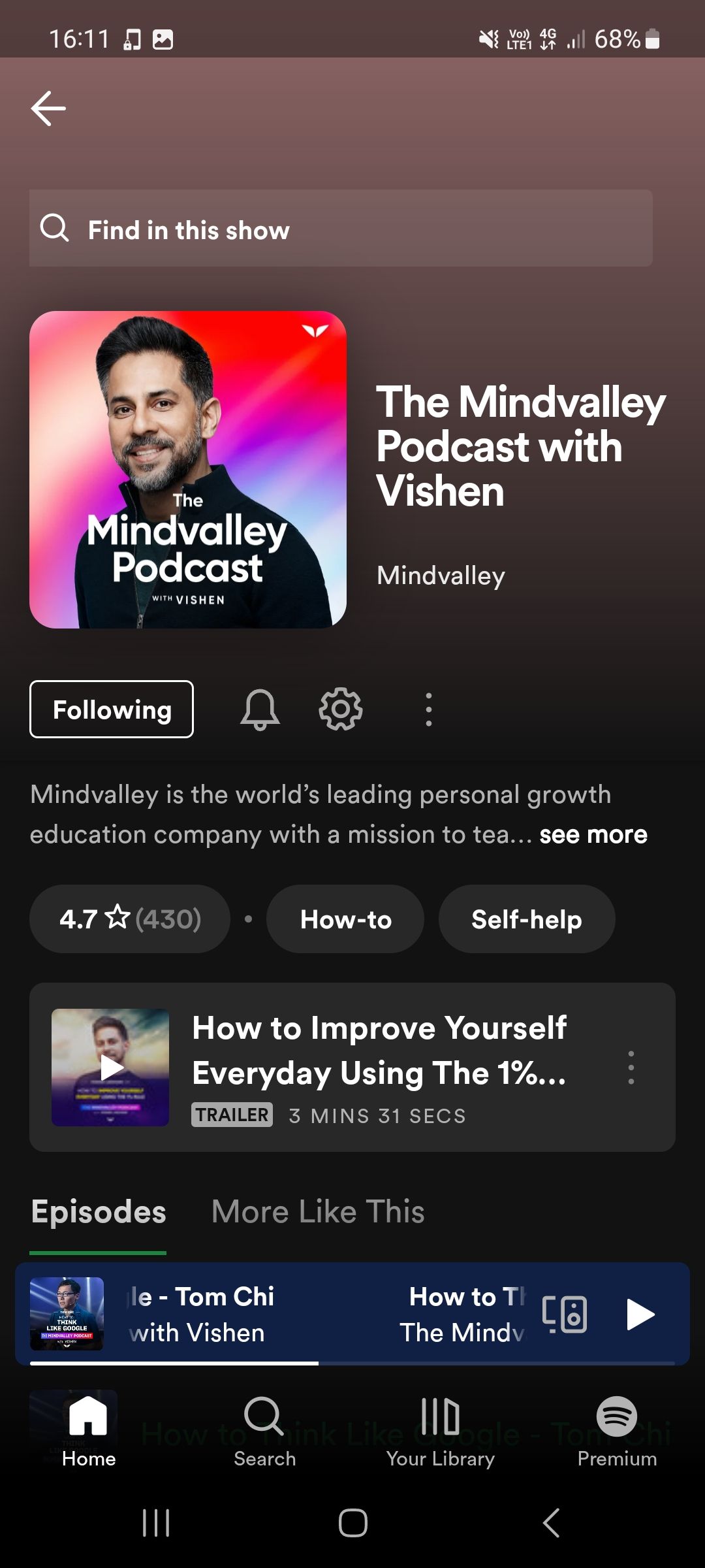 گزینه مشترک پادکست Spotify The Mindvalley