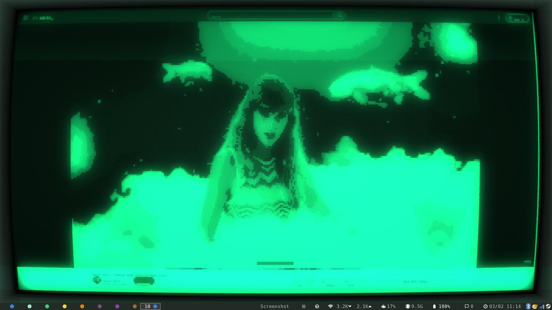 Taylor Swift Lavender Haze on youtube in carbonyl in Cool Retro term.jpg