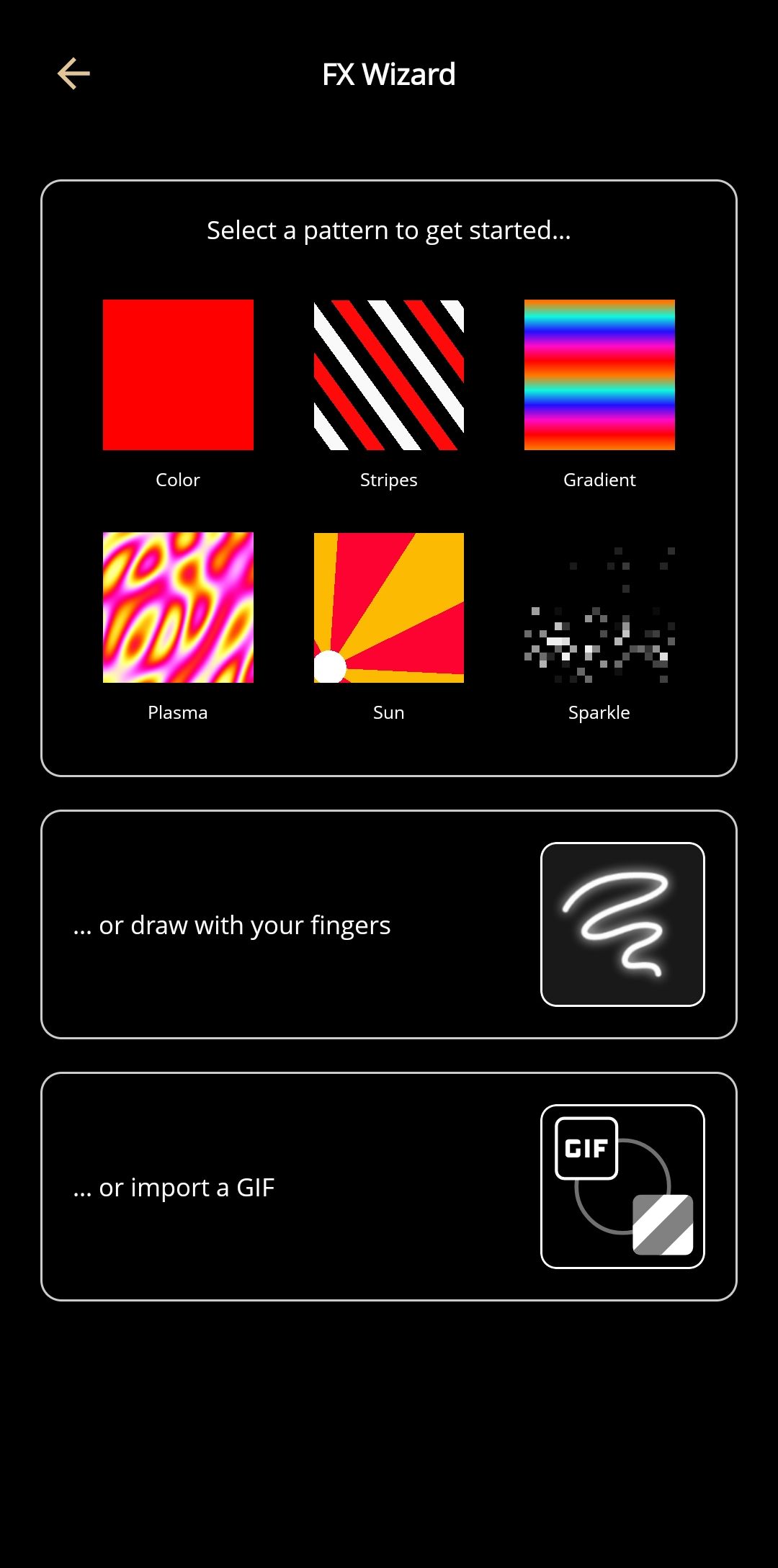 Twinkly Squares FX Wizard