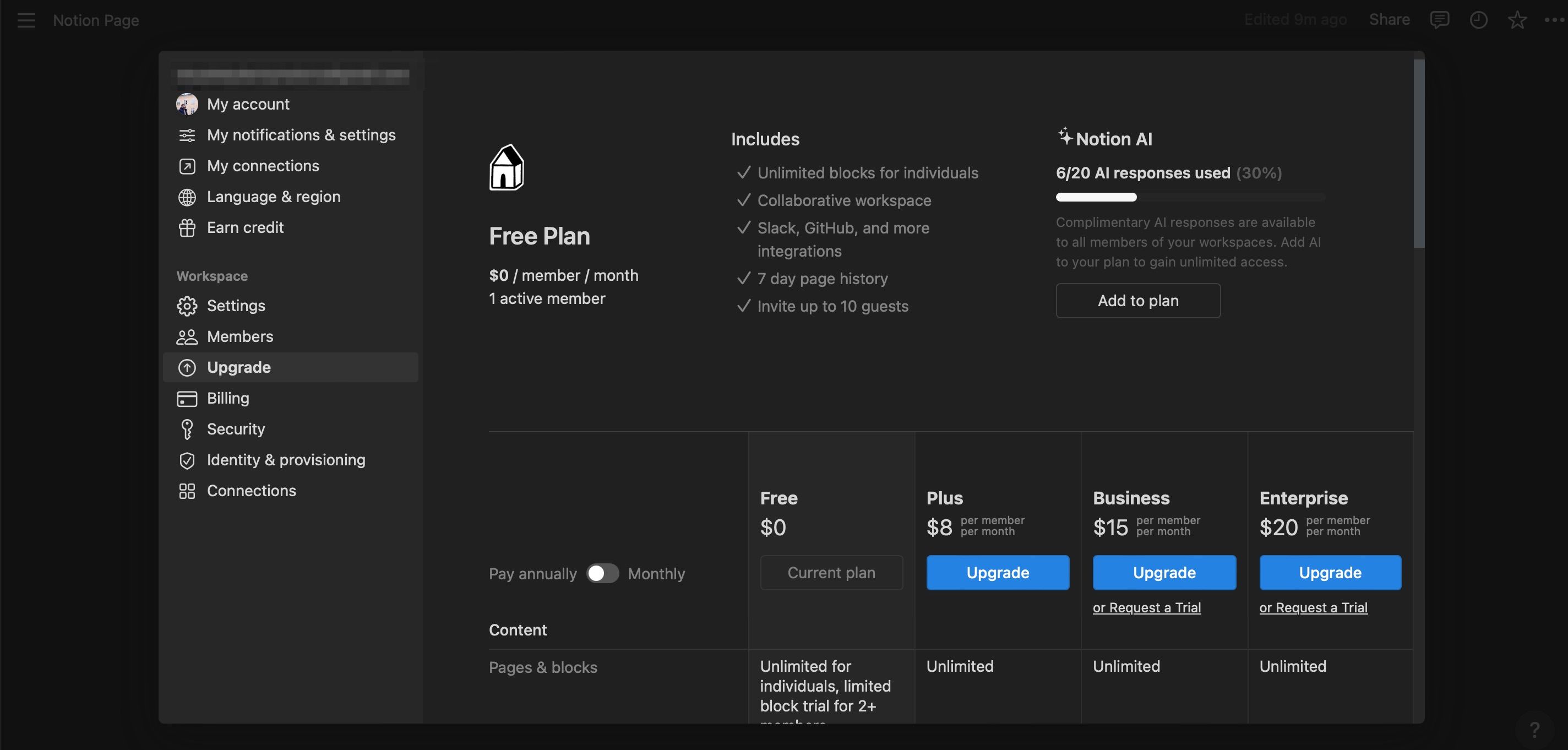 Upgrade Notion AI Screenshot