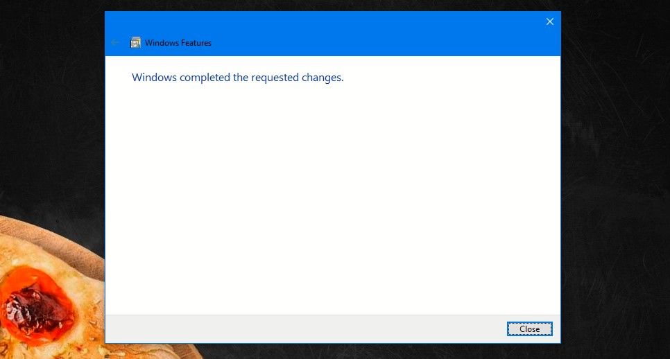 Windows Completed Requested Changes Message 