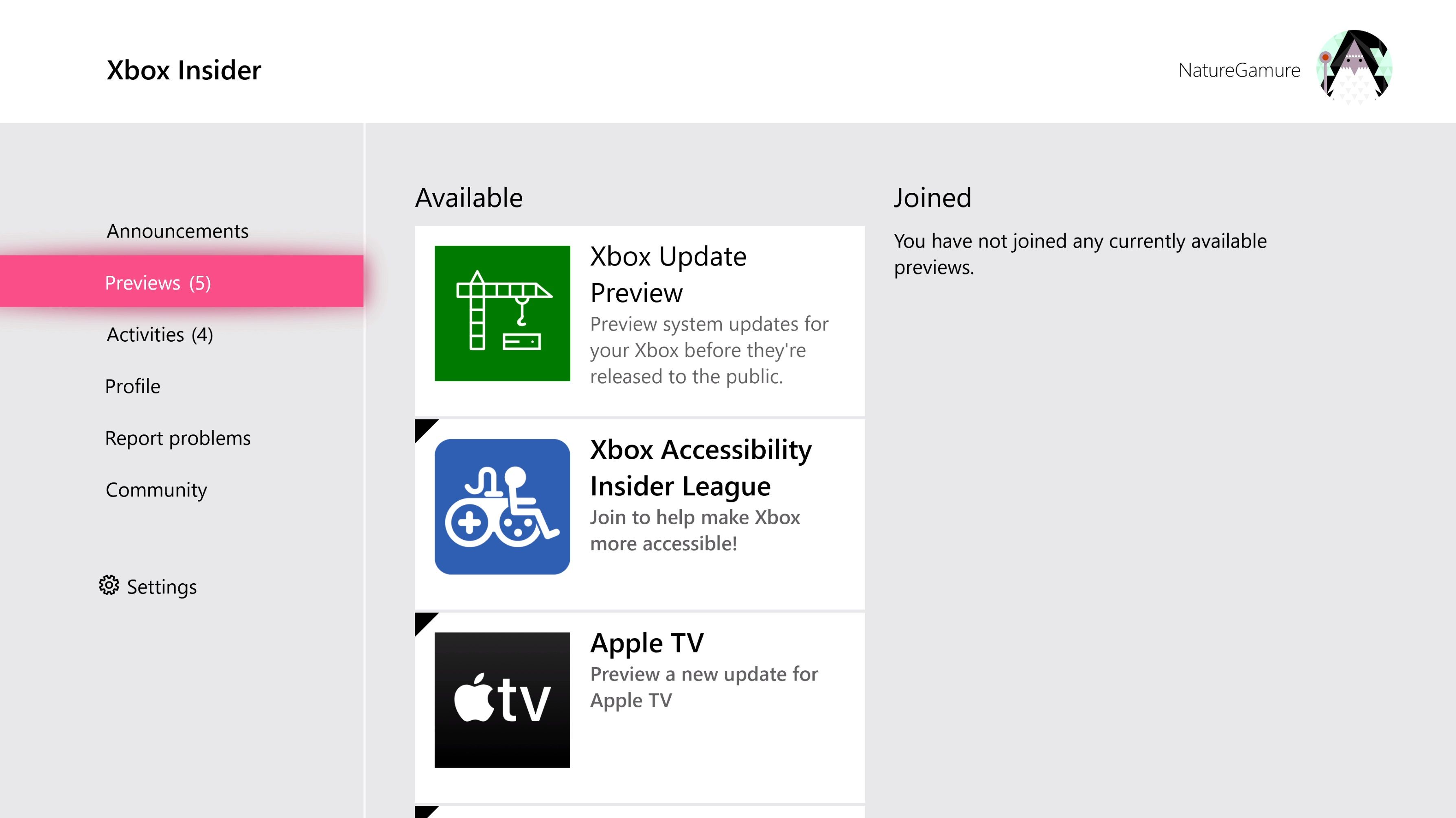 Xbox Insider Hub در Xbox Series XS-1