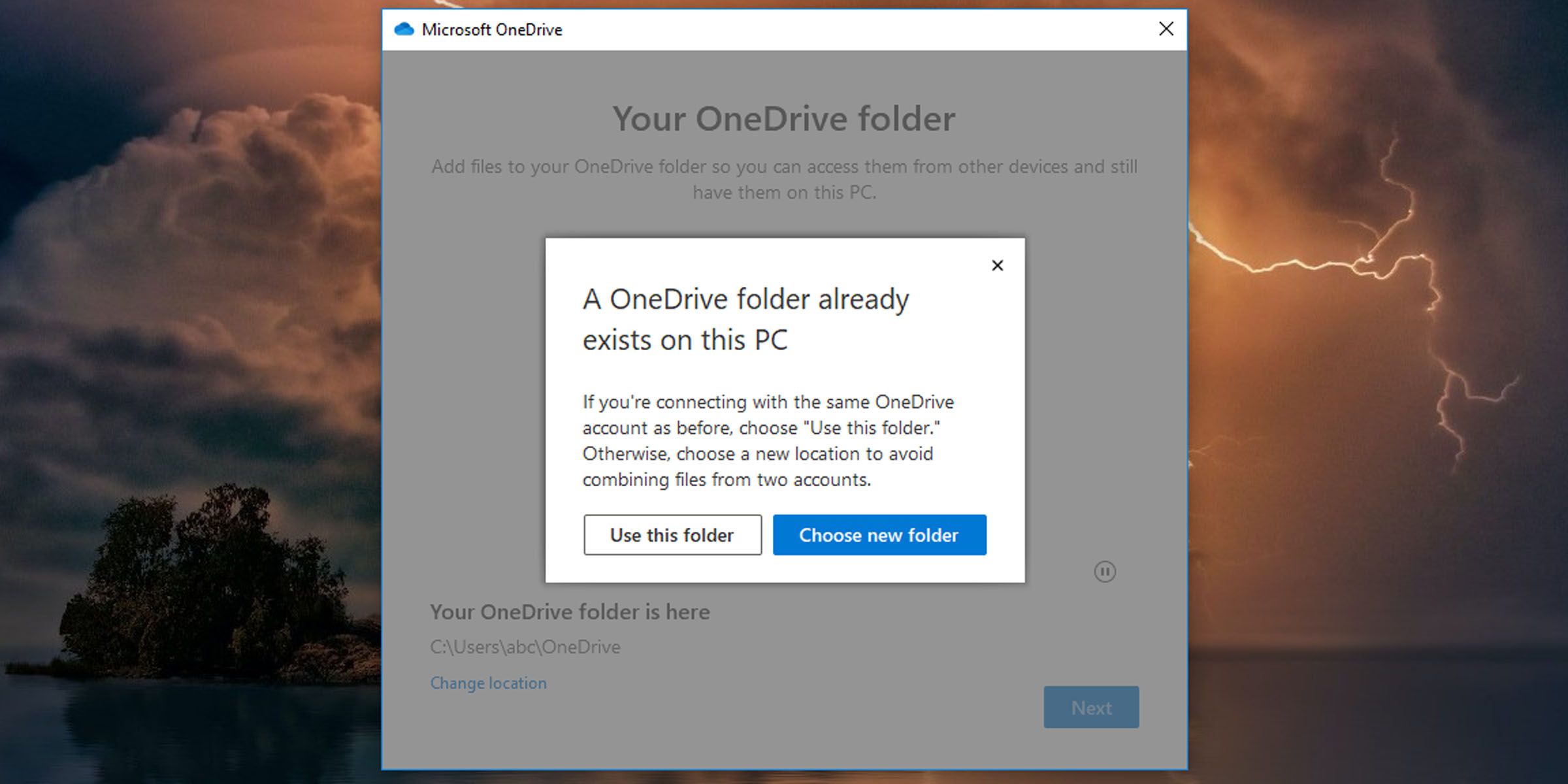 Choose where OneDrive saves files on your PC