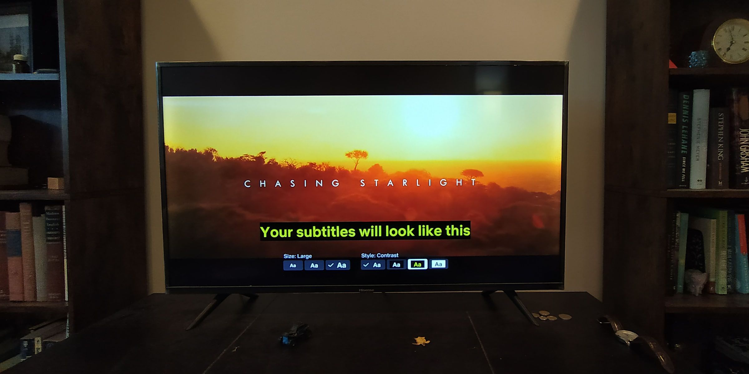 Contrast effect on Netflix subtitles