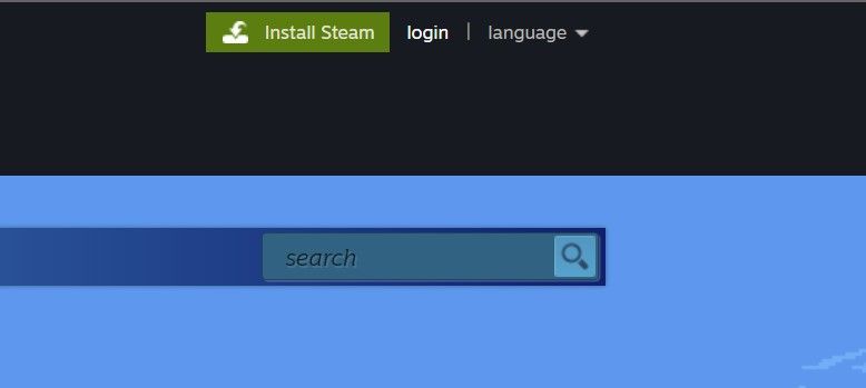 Click on the Login Button on Steam Website