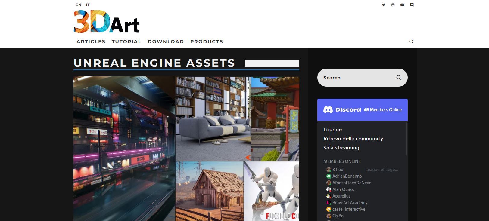 A Screenshot of 3DArt it s Free Unreal Engine Assets