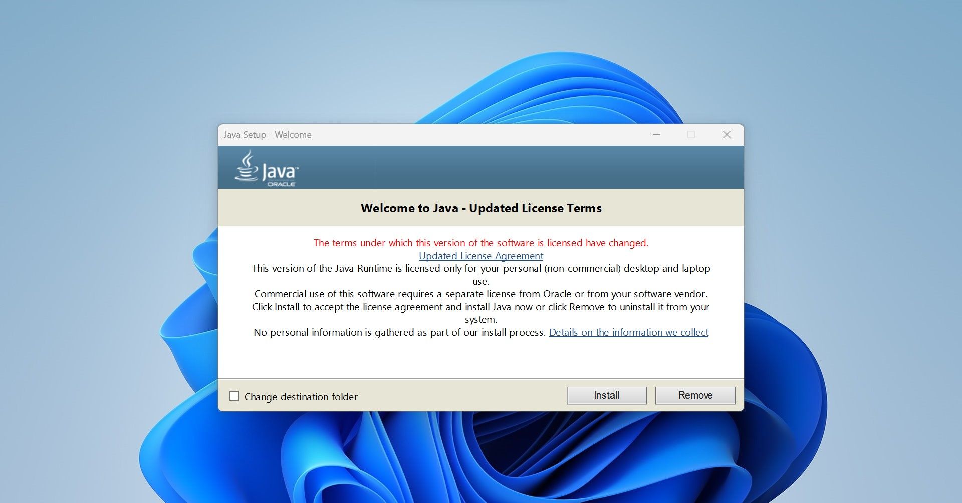 Install Java Runtime Environment