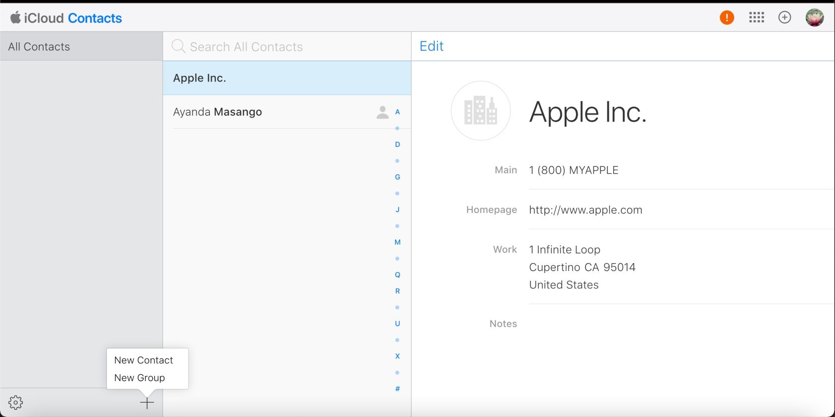 agregue el icono de contacto o grupo en la aplicación Apple Mail en el escritorio