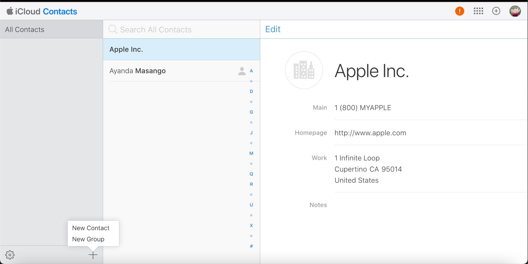 add contact or group icon in Apple Mail app on desktop