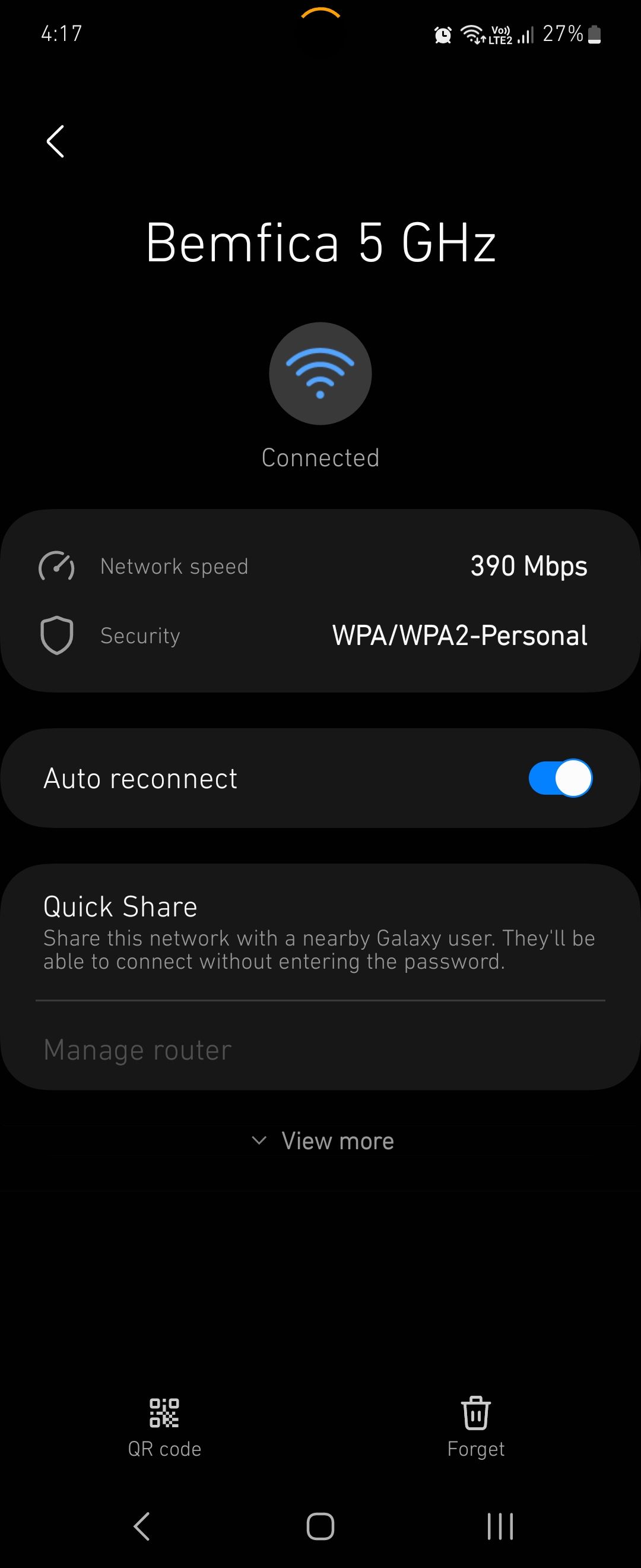 Android 13 Samsung Wi-Fi Properties