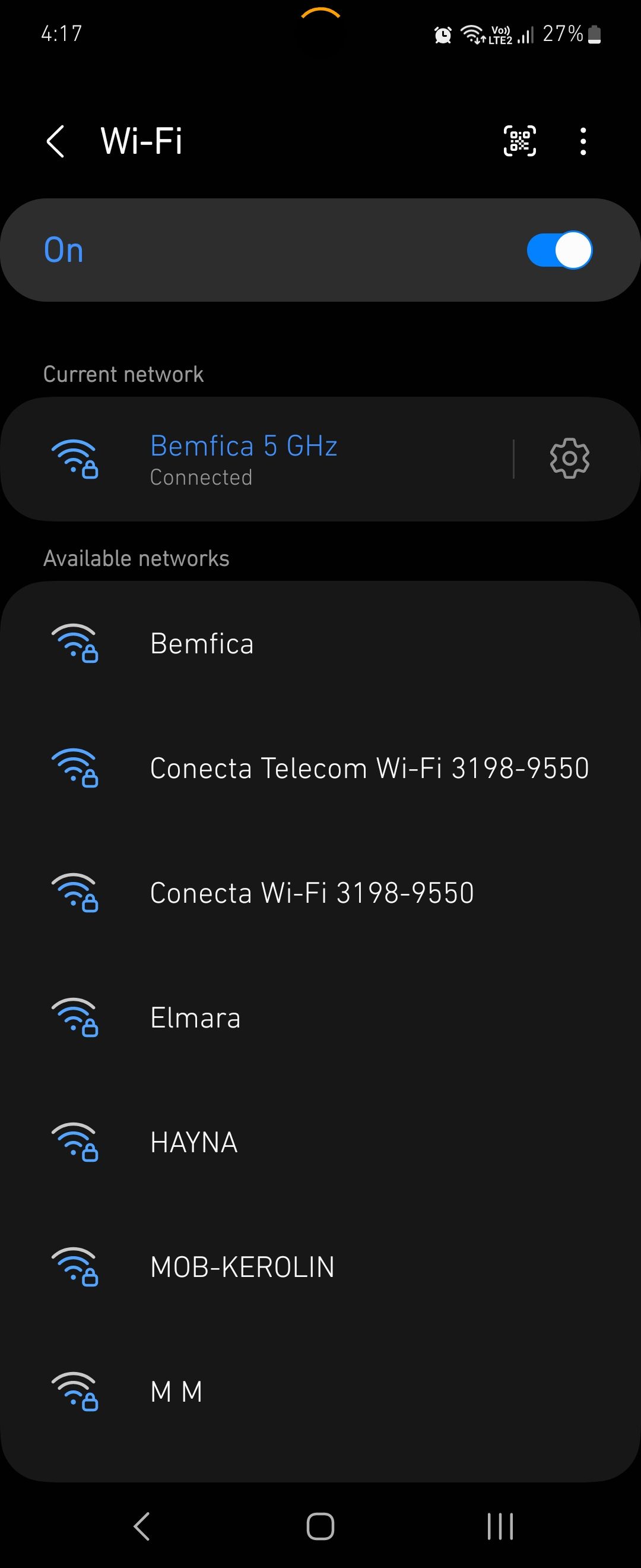 Android 13 Samsung Wi-Fi Settings
