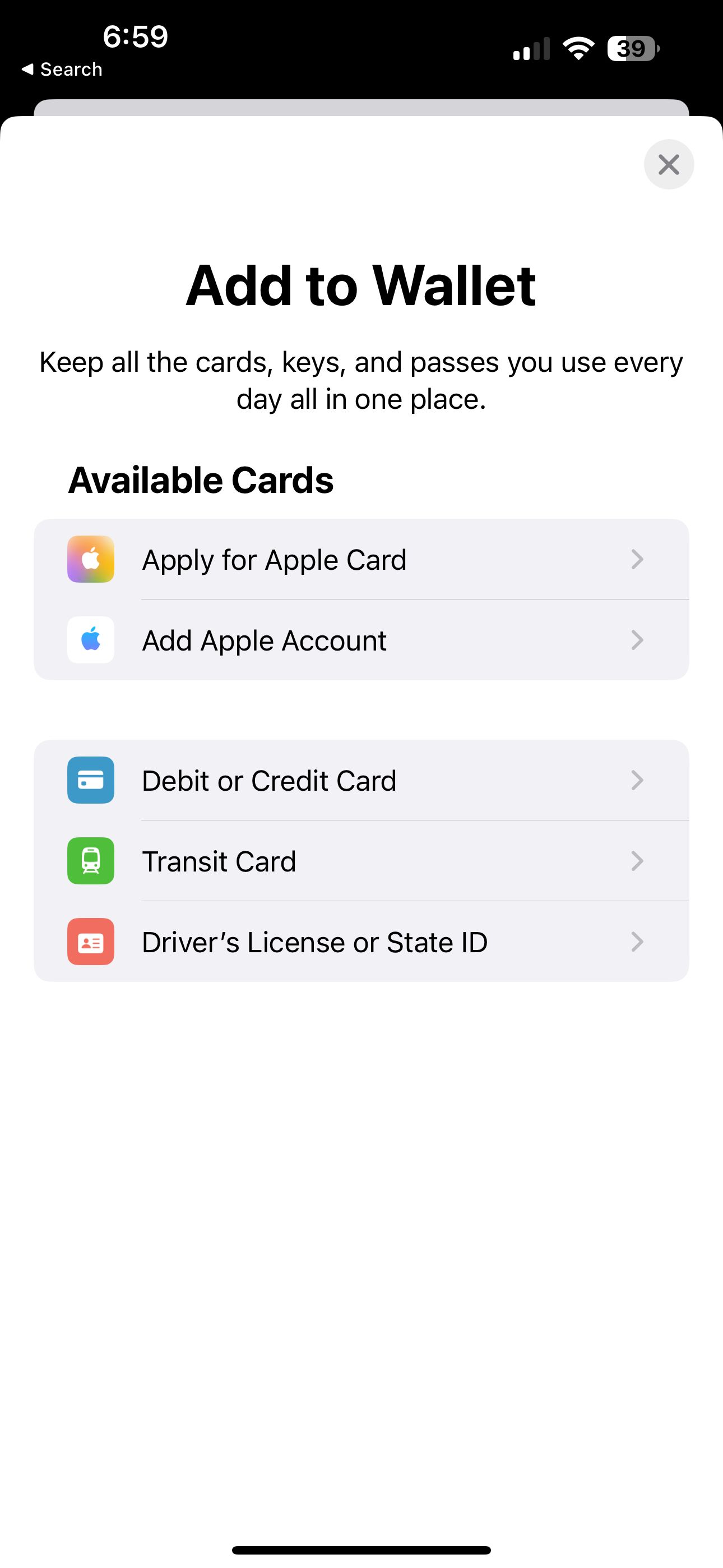 apple pay اضافه کردن به کیف پول