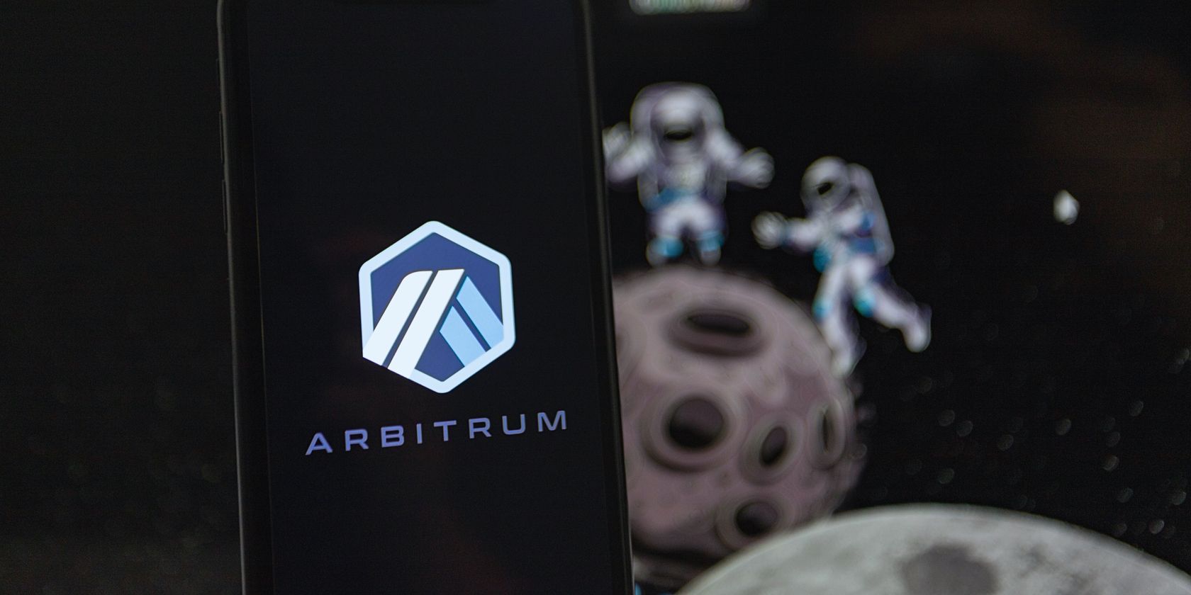 arbitrum logo on smartphone feature