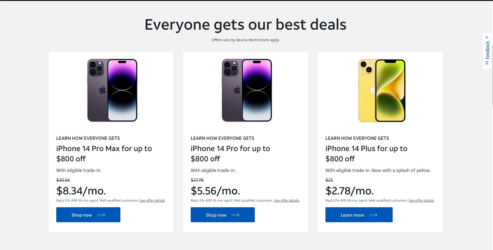 iPhone trade-in deals on AT&T