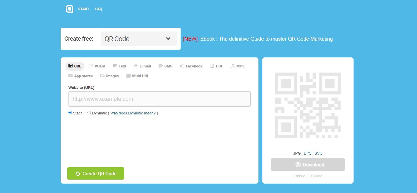 A Screenshot of the barcodes generator org Free Online Barcode Generator in Use