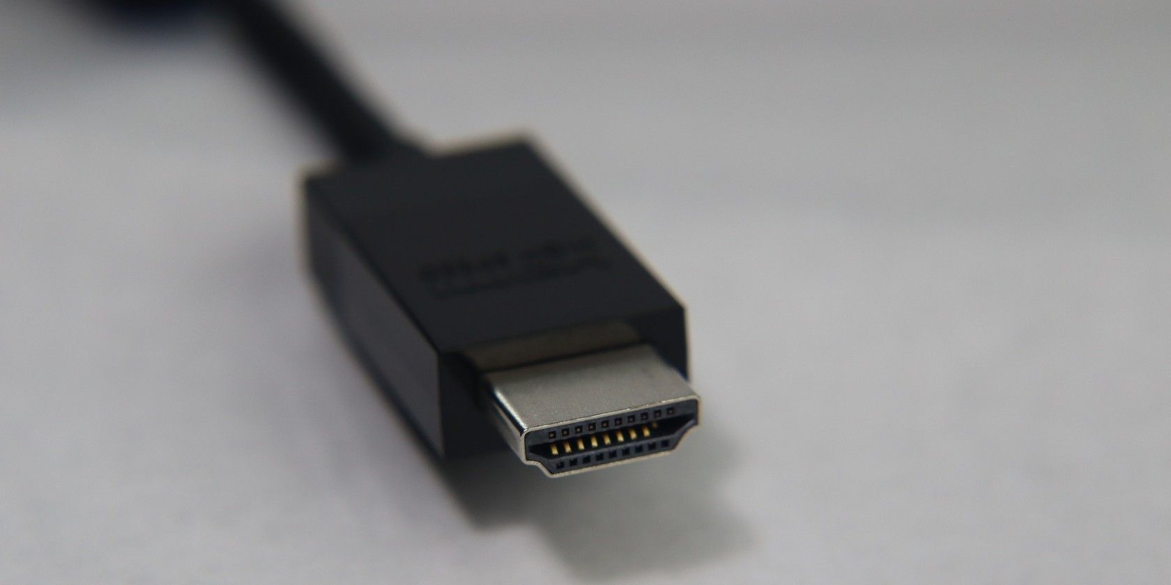 Close up of HDMI cable