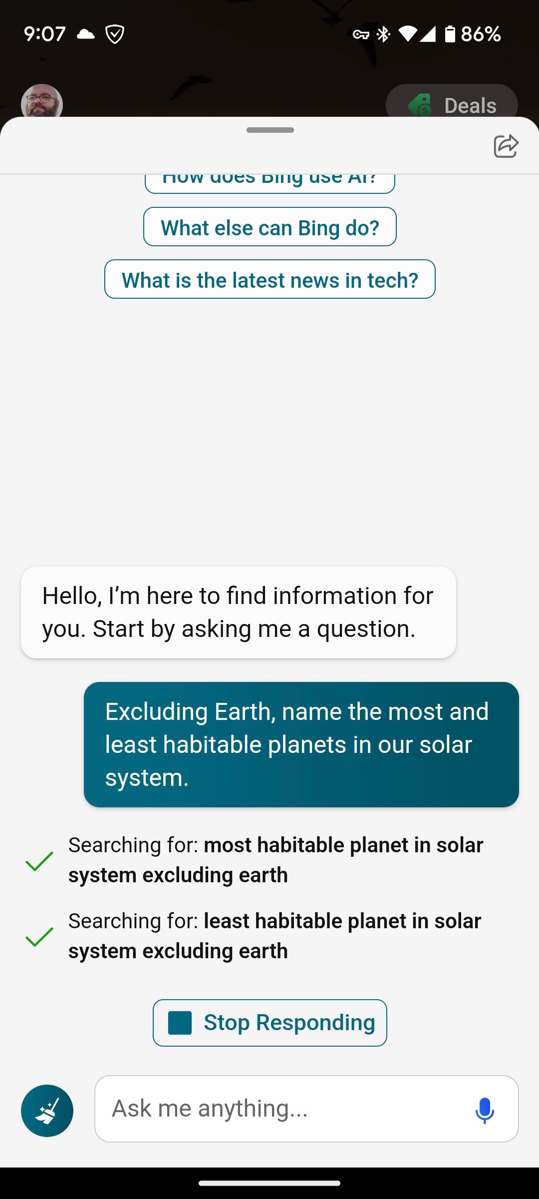 Bing AI lista os planetas mais e menos habitáveis ​​do sistema solar