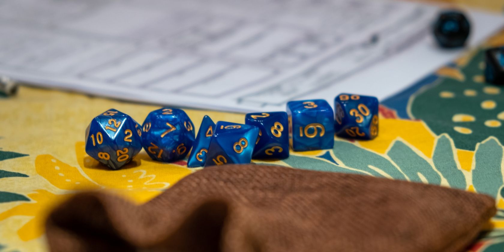 Blue Dice and Notes for Tabletop RPGs