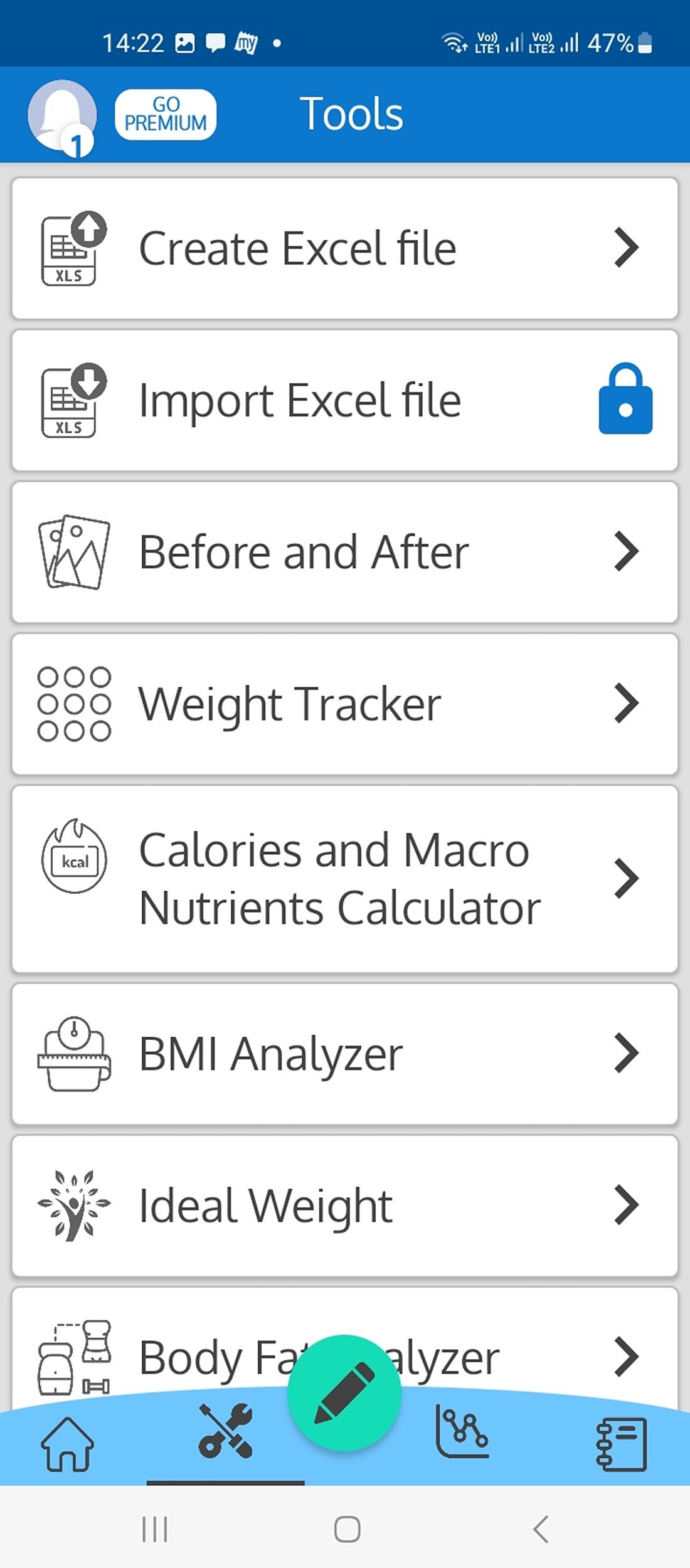 Tools in the Weights and Measures Tracker
